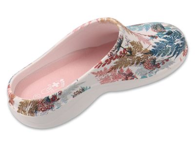 Ортопедично сабо с подвижна стелка Dr Orto Med 154D111, Бяло с цветя