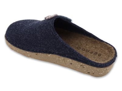 Анатомични домашни чехли Befado Home & Go 155D171, Тъмносин филц