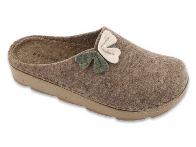 Анатомични домашни чехли Befado Home & Go 155D172, Бежов филц