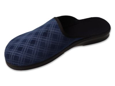 Мъжки домашни чехли Befado Leon 548M050, Синьо каре