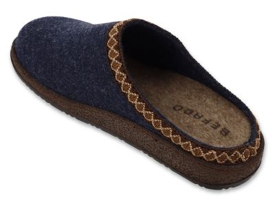 Анатомични домашни чехли Befado Home & Go 155D181, Тъмносин филц