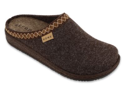 Анатомични домашни чехли Befado Home & Go 155D182, Кафяв филц