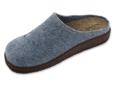 Анатомични домашни чехли Befado Home & Go 155D188, Светлосин филц