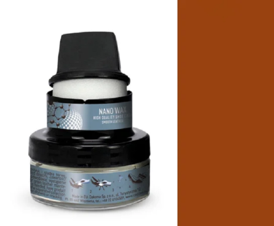  Coccinè Nano Vax Кафява Крем-боя с наночастици за кожени изделия, 50 ml 