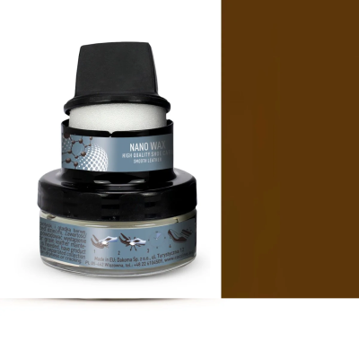  Coccinè Nano Vax Тъмнокафява Крем-боя с наночастици за кожени изделия, 50 ml 