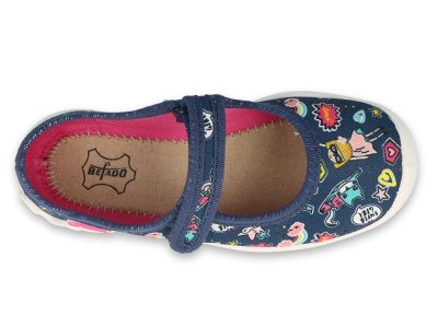 Befado Blanca 114Y482 - Детски текстилни балерини с кожена стелка