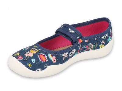 Befado Blanca 114Y482 - Детски текстилни балерини с кожена стелка