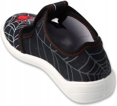 Befado 911X025 Детски пантофи с прорези, черни със спайдърмен