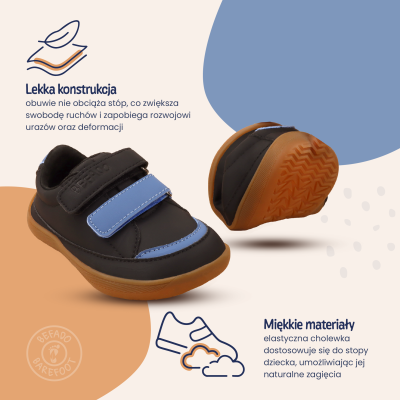 Детски боси обувки Befado Casual 004XY003, Сини