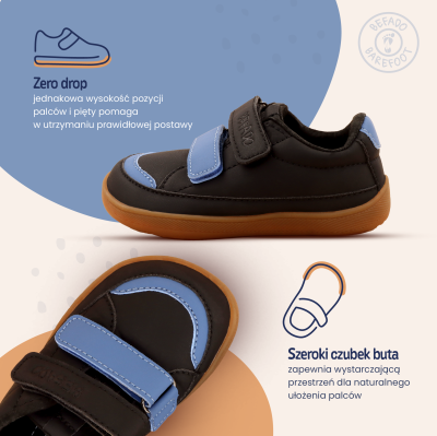 Детски боси обувки Befado Casual 004XY003, Сини