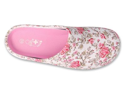 Ортопедично сабо с подвижна стелка Dr Orto Med 154D104, Бяло с розово