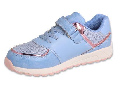 Анатомични детски сникърси с кожена стелка Befado Star 514X010, Светлосини