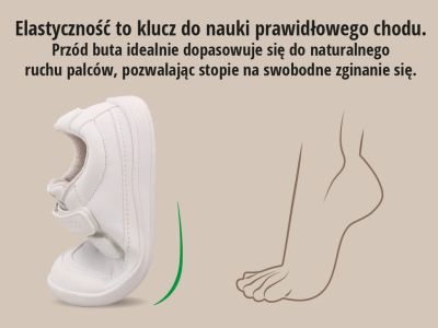 Детски боси обувки Befado Casual 004X002, Бели