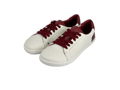 Боси сникърси Antal Barefoot Camino - бели с червено