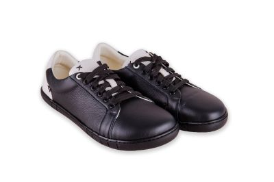 Боси сникърси Antal Barefoot Camino - черно с бяло 