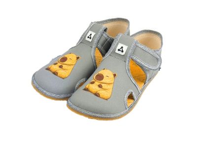 Детски боси пантофи Antal Rascal Capybara Grey