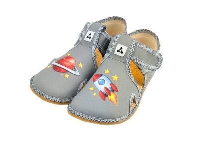 Детски боси пантофи Antal Rascal Universe Grey