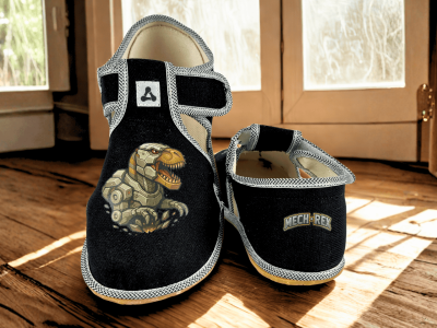 Детски боси пантофи Antal Rascal Mech-Rex