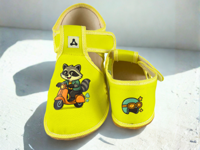 Детски боси пантофи Antal Rascal Raccoon