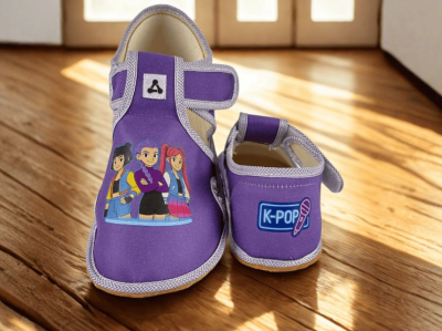 Детски боси пантофи Antal Rascal K-pop Violet