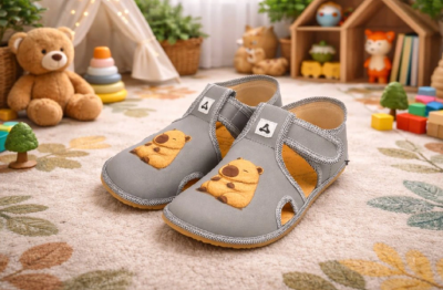 Детски боси пантофи Antal Rascal Capybara Grey