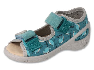 Befado Sunny 063P011 Бебешки сандали с кожена стелка, Сини