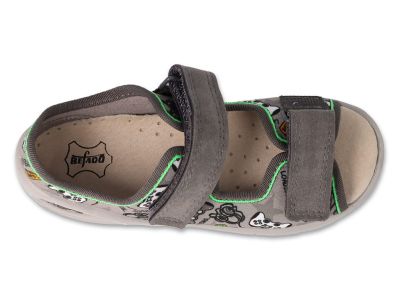 Befado Sunny 063P021 Бебешки сандали с кожена стелка, Сиви