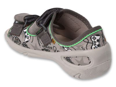 Befado Sunny 063P021 Бебешки сандали с кожена стелка, Сиви