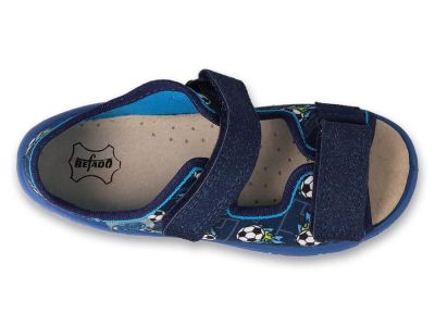 Befado Sunny 063P020 Бебешки сандали с кожена стелка, Сини