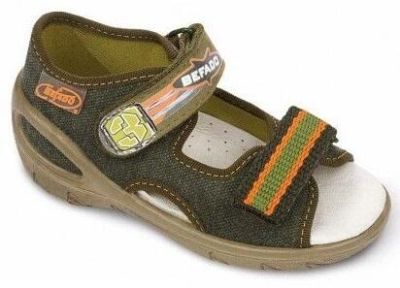 Befado Sunny 065P021 Бебешки сандали с кожена стелка, Каки