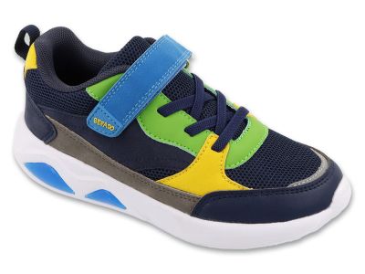 Анатомични детски сникърси Befado Skip 516X444, Сини със зелено