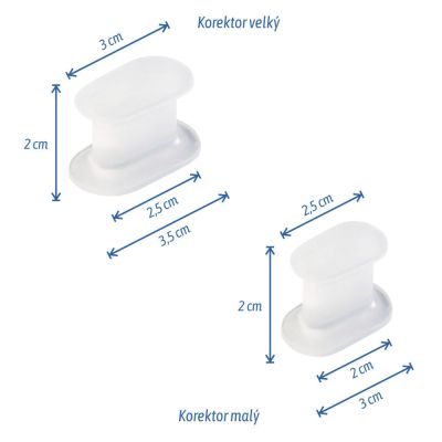 Dr. Grepl Двустранен гел разделител за пръсти