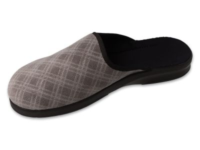 Мъжки домашни чехли Befado Leon 548M051, Сиво каре