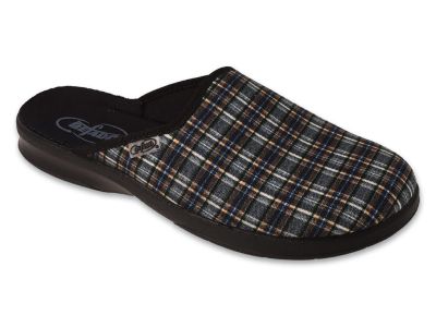 Мъжки домашни чехли Befado Leon 548M040, Сиво каре