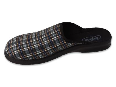 Мъжки домашни чехли Befado Leon 548M040, Сиво каре