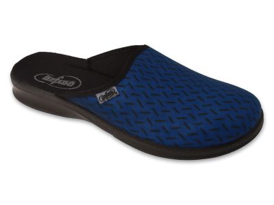 Мъжки домашни чехли Befado Leon 548M046, Син рипс