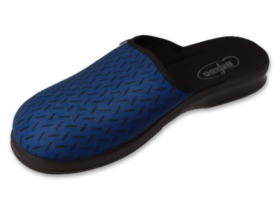 Мъжки домашни чехли Befado Leon 548M046, Син рипс