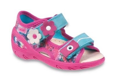 Befado Sunny 065X109 Ортопедични сандали с кожена стелка, Фуксия