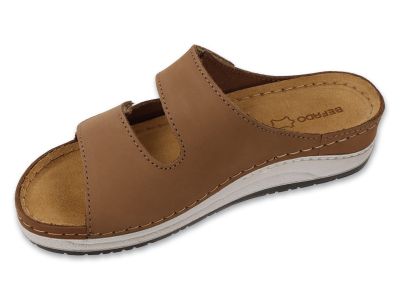 Дамски ортопедични чехли Befado Home & Go 158D305, Кафяви