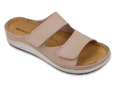 Дамски ортопедични чехли Befado Home & Go 158D306, Бежови