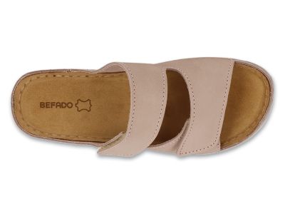 Дамски ортопедични чехли Befado Home & Go 158D306, Бежови