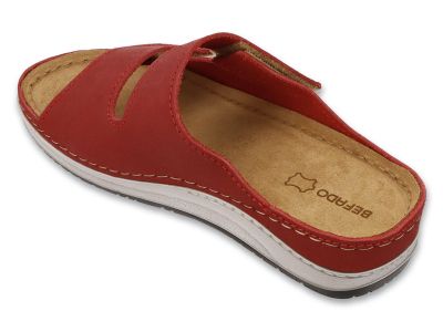 Дамски ортопедични чехли Befado Home & Go 158D303, Червени