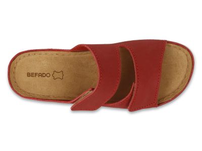 Дамски ортопедични чехли Befado Home & Go 158D303, Червени