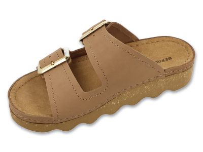 Дамски ортопедични чехли Befado Home & Go 158D301, Бежови