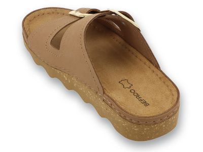 Дамски ортопедични чехли Befado Home & Go 158D301, Бежови