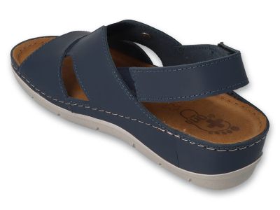 Дамски анатомични сандали от естествена кожа, Dr Orto 158D263, Тъмносини