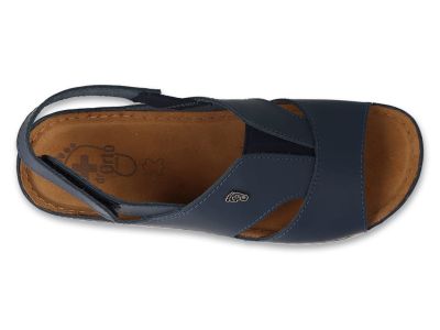 Дамски анатомични сандали от естествена кожа, Dr Orto 158D263, Тъмносини