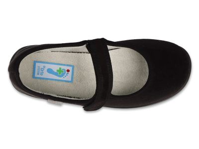  Dr Orto 562D002 Дамски обувки с каишка за широк крак, Черни