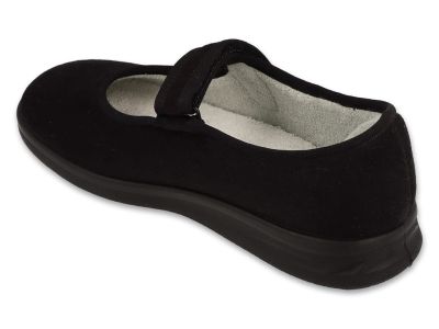  Dr Orto 562D002 Дамски обувки с каишка за широк крак, Черни