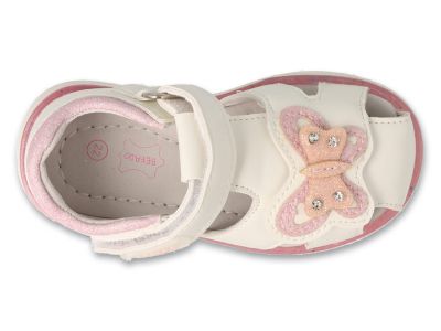 Бебешки анатомични обувки за момиче Befado Wingy 170P117, Бели